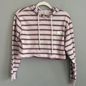 Ivory Ella Women’s Small cropped sweatshirt CUTE hoodie